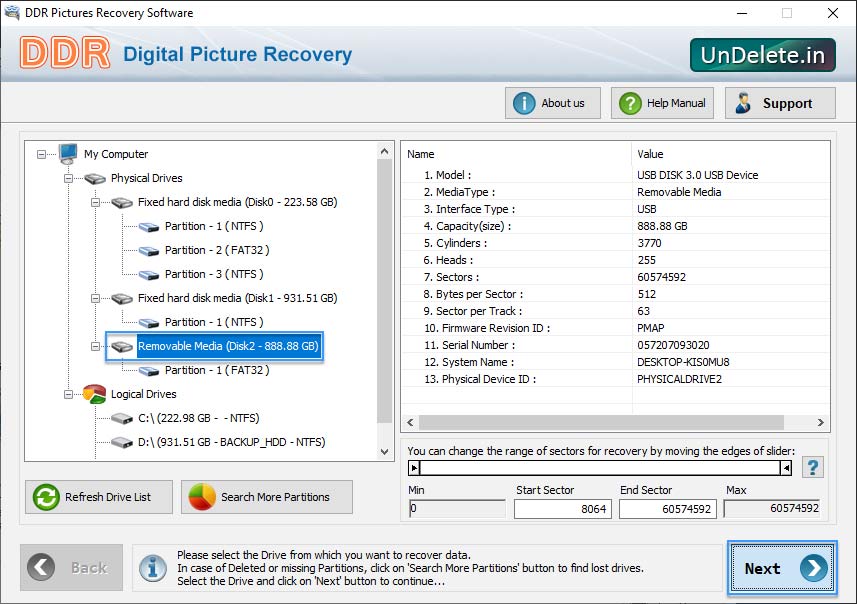 Digital Pictures Undelete Software