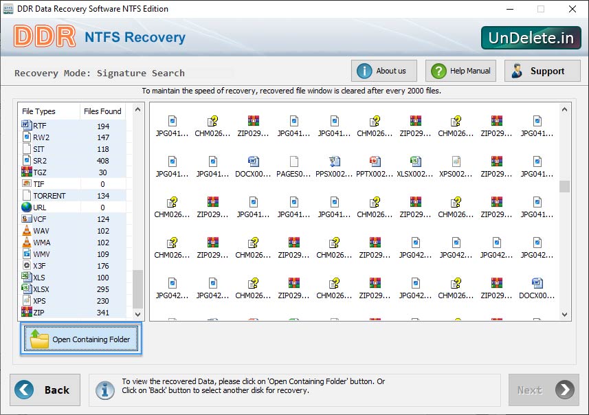 save recovered data