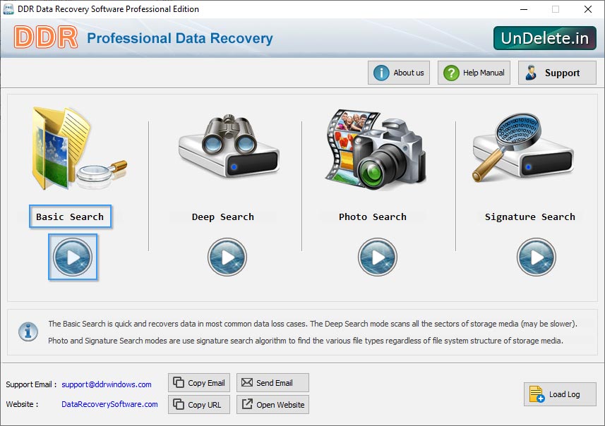 DDR Professional Undelete Software